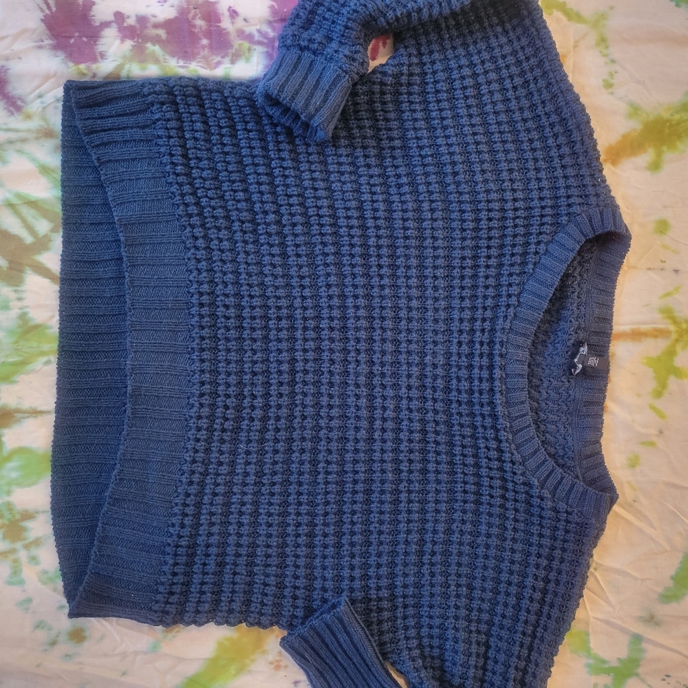 Express Teal Oversized Sweater